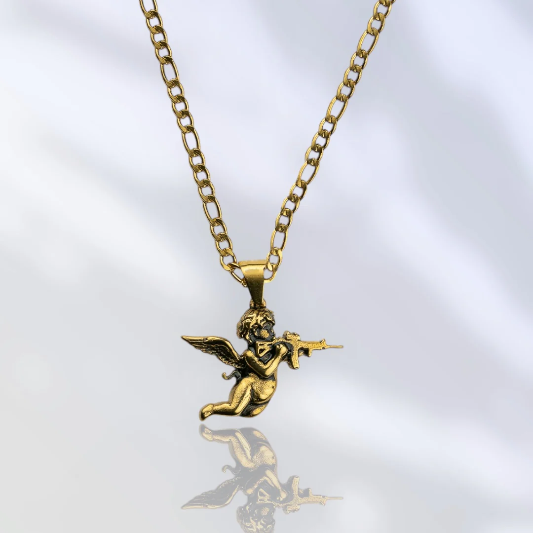 AR Cherub Pendant & Chain - Image 4