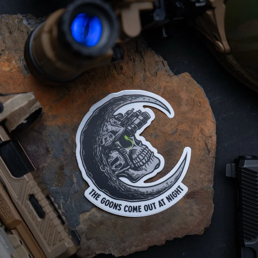 Goons Come Out At Night Sticker - Image 3