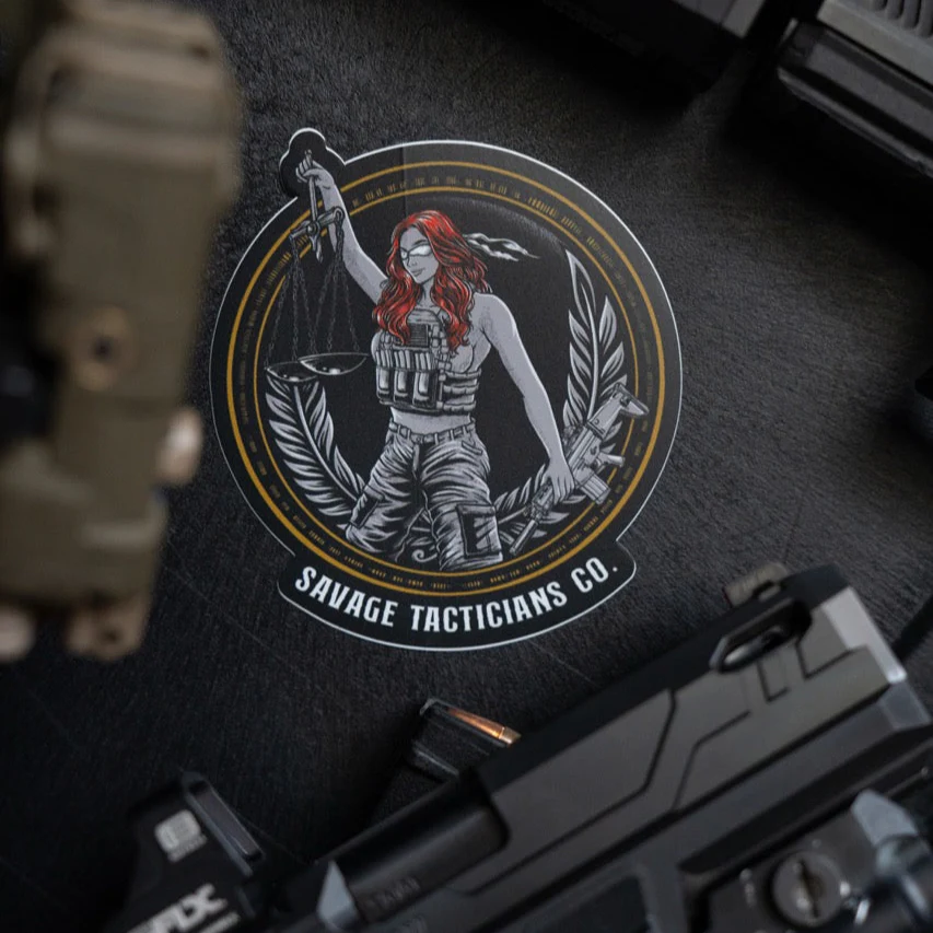 Lady Justice Sticker - Image 2