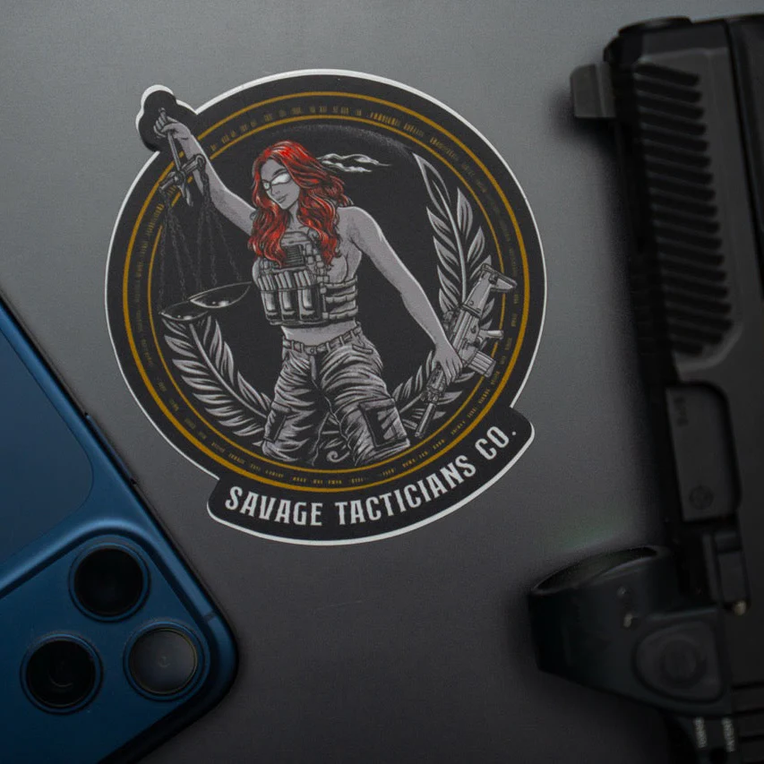 Lady Justice Sticker - Image 3