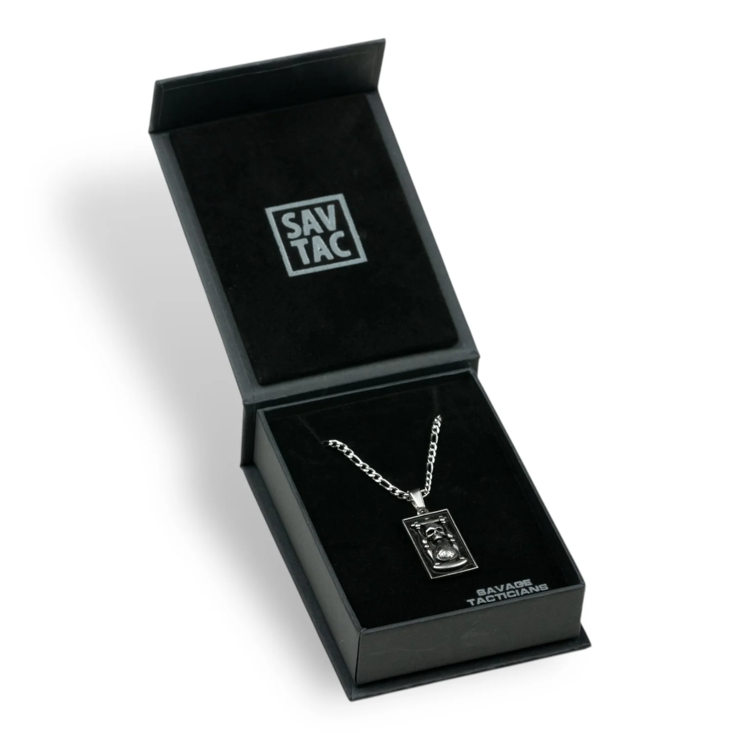 Memento Mori Hourglass Pendant & Chain - Image 3