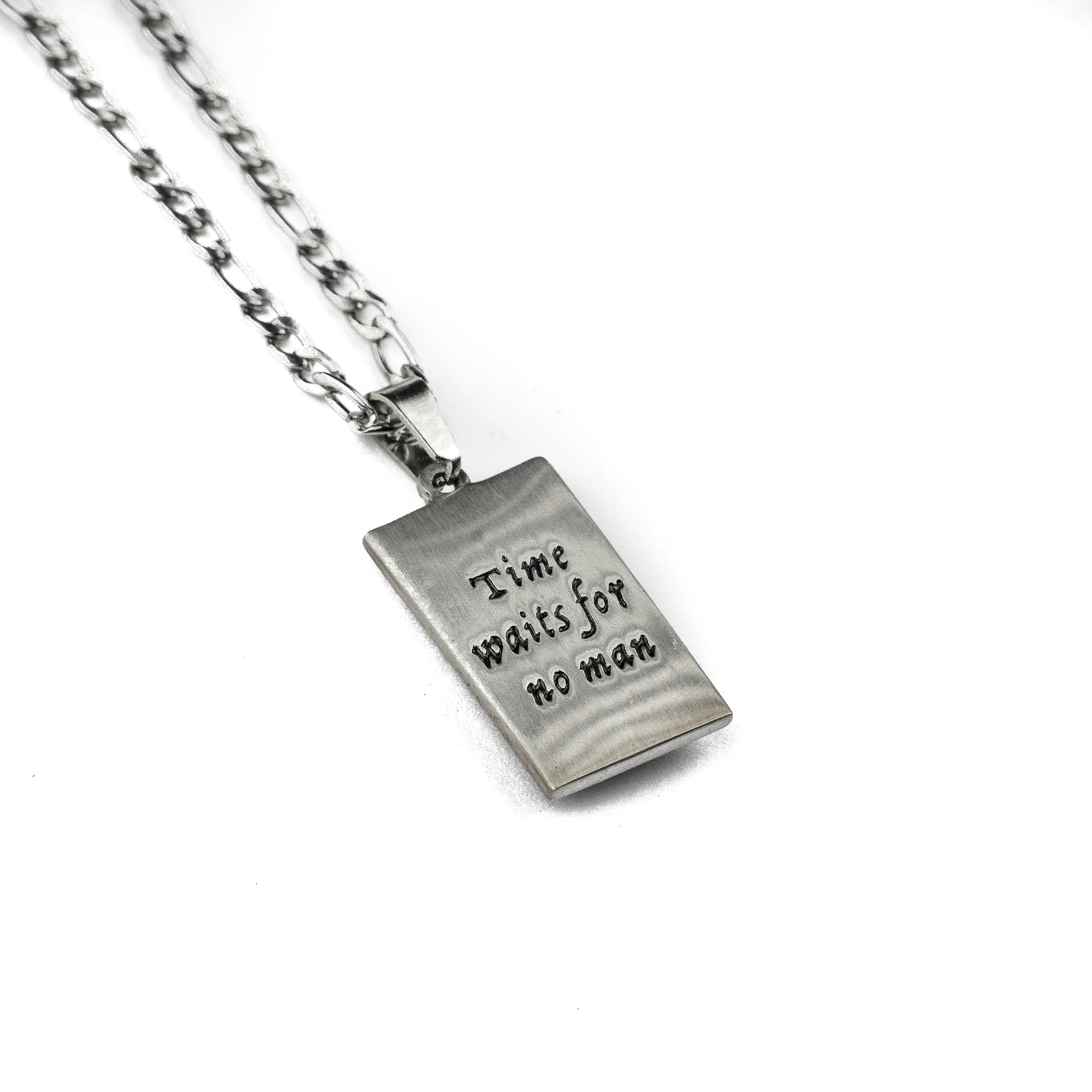 Memento Mori Hourglass Pendant & Chain - Image 8