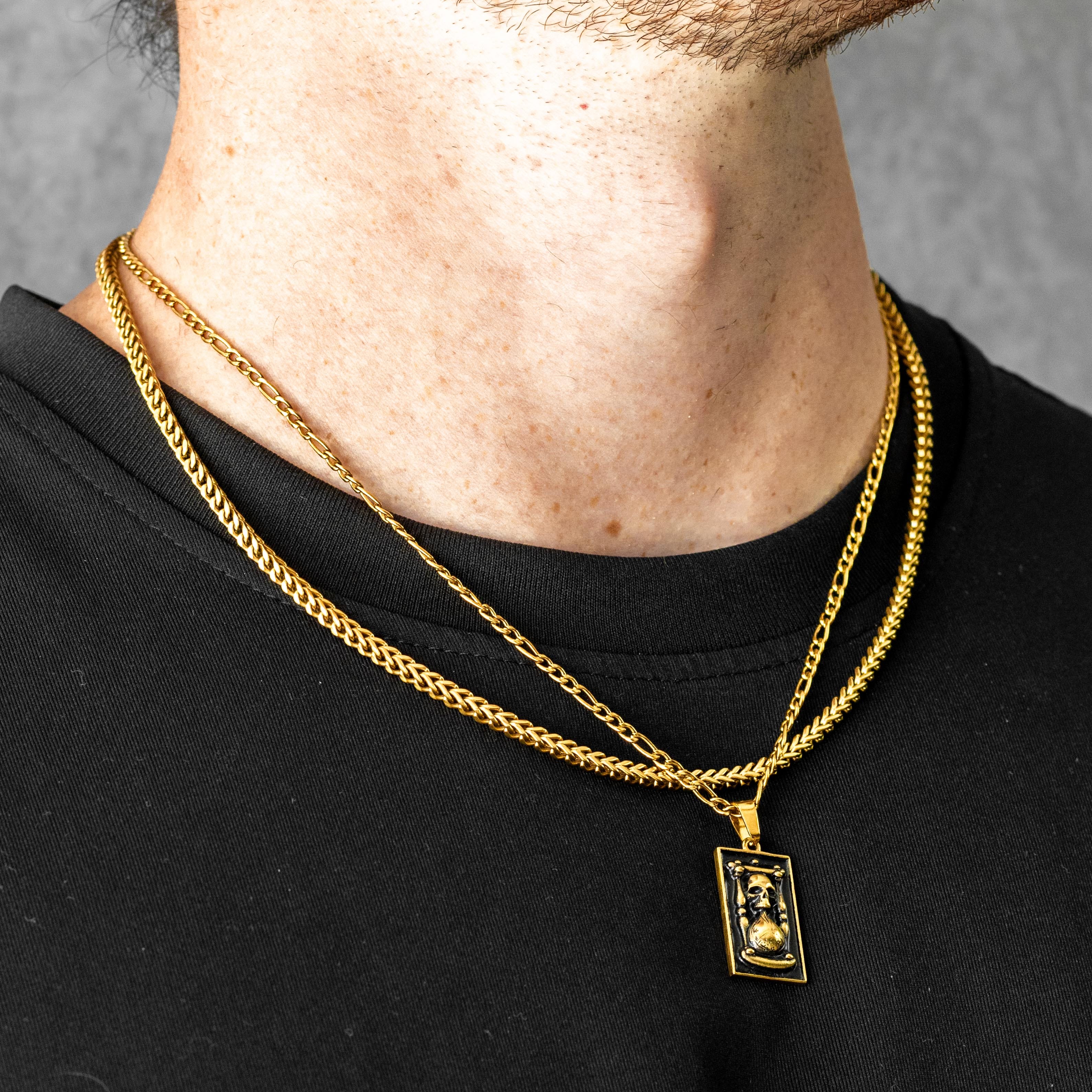 Memento Mori Hourglass Pendant & Chain - Image 9