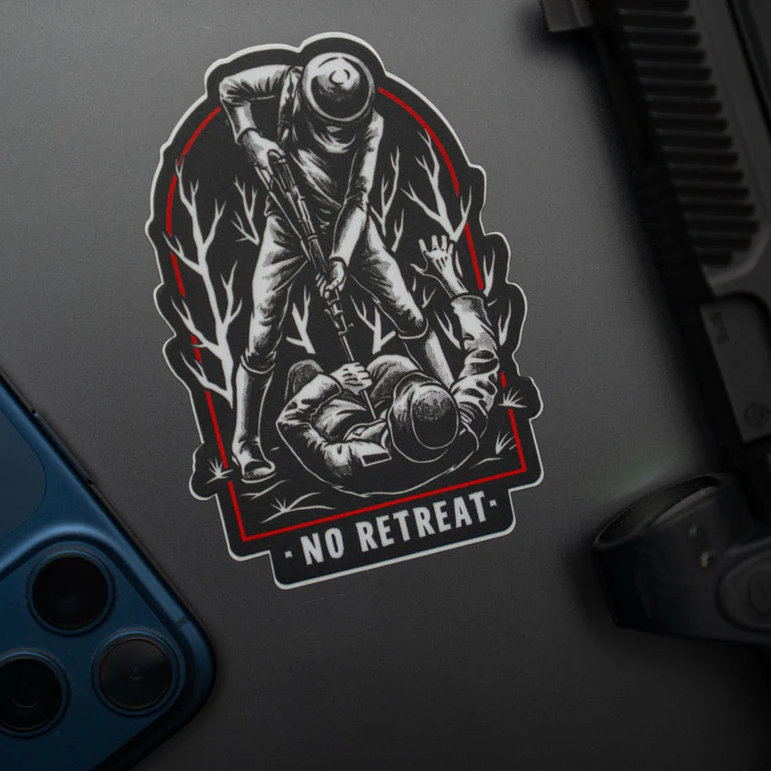 No Retreat Sticker - Image 3