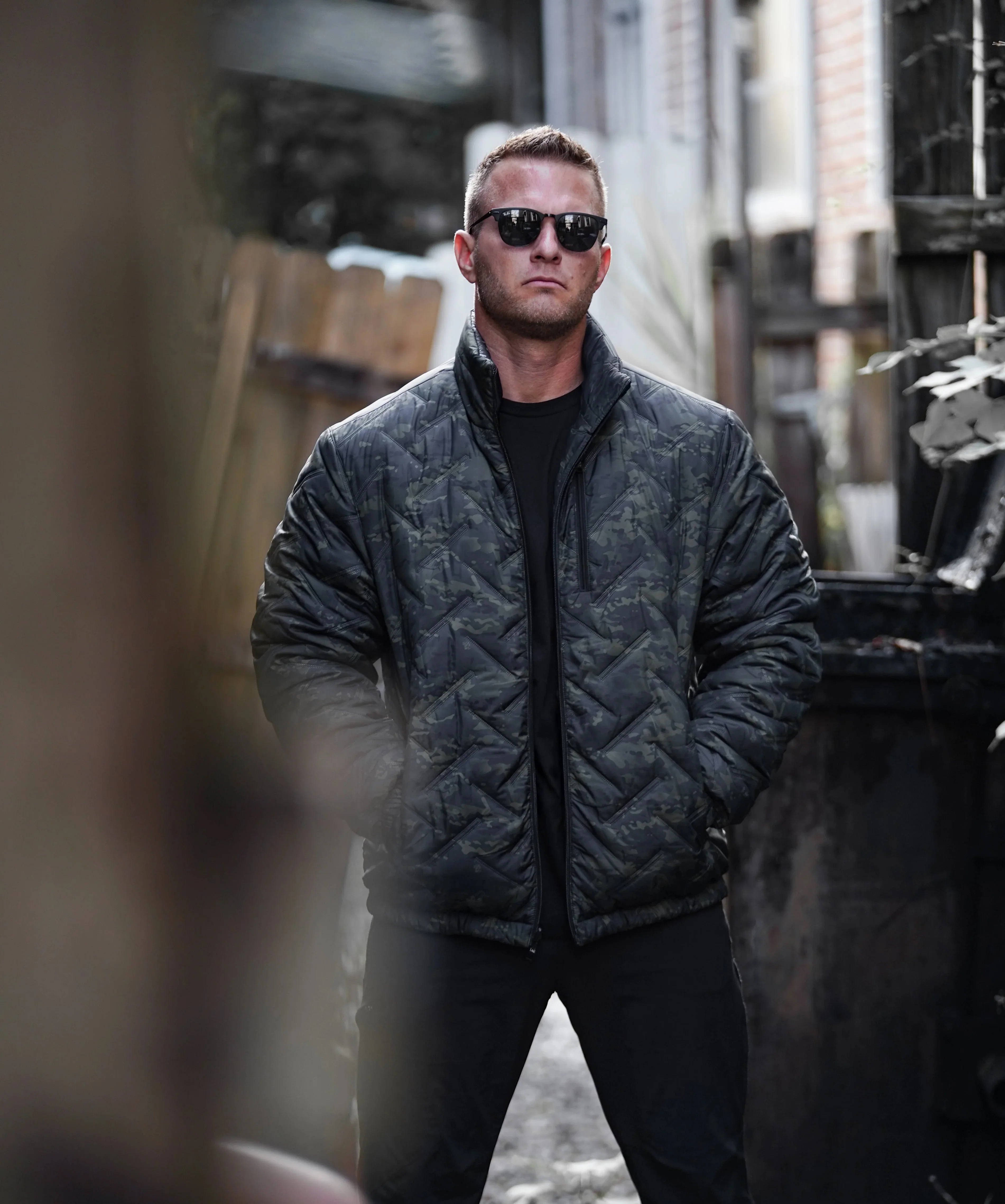 STMC® Black Camo Reversible Woobie Jacket - Image 5
