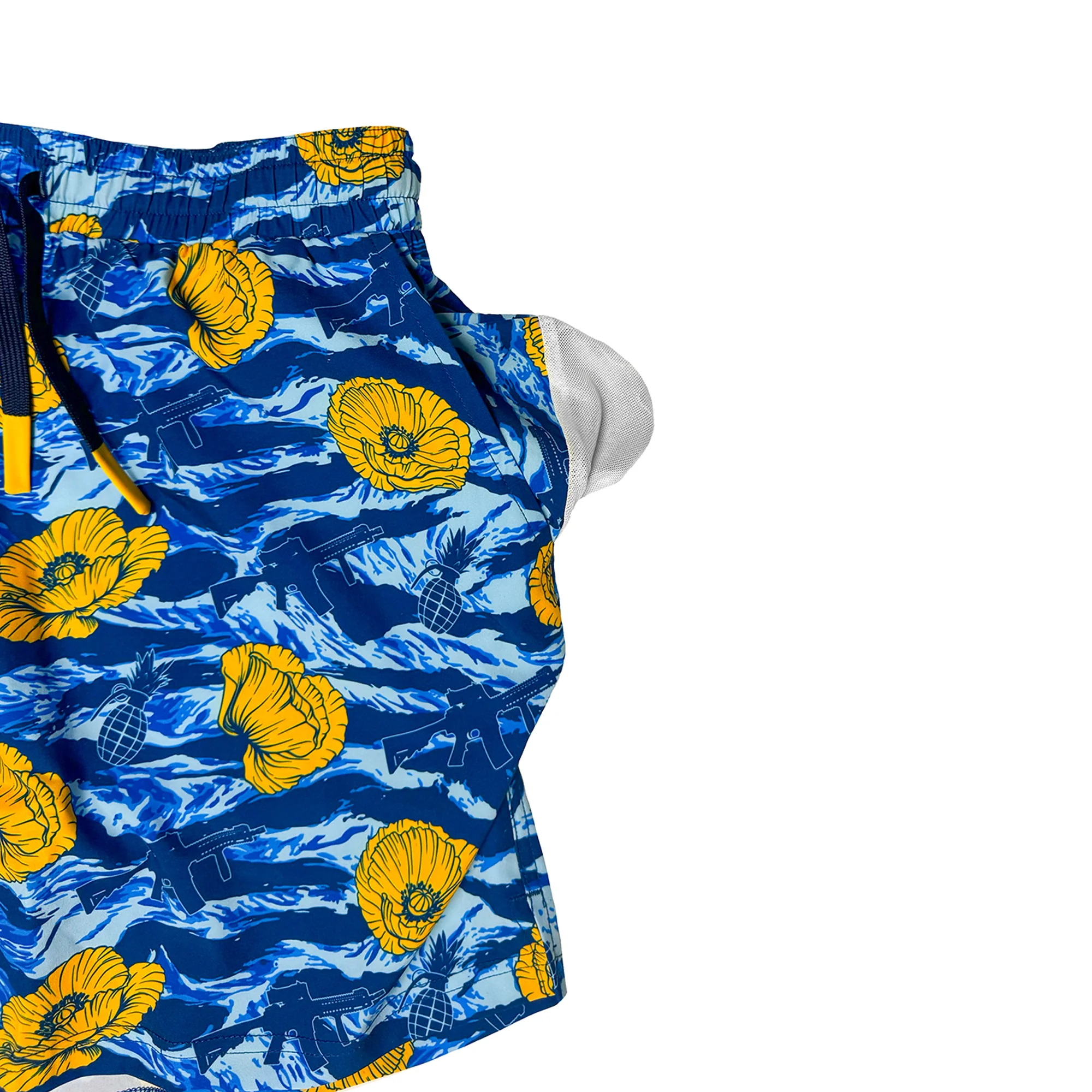 Swim Trunks - Tiger Stripe Blue - Image 4