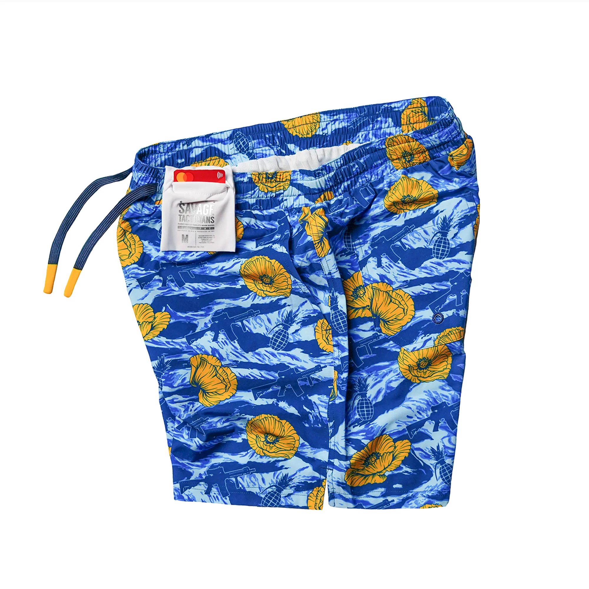 Swim Trunks - Tiger Stripe Blue - Image 5