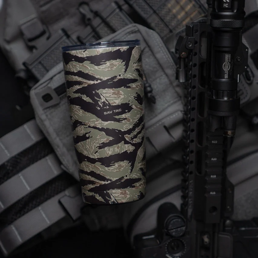 Tiger Stripe Camo 20 oz Tumbler - Image 3