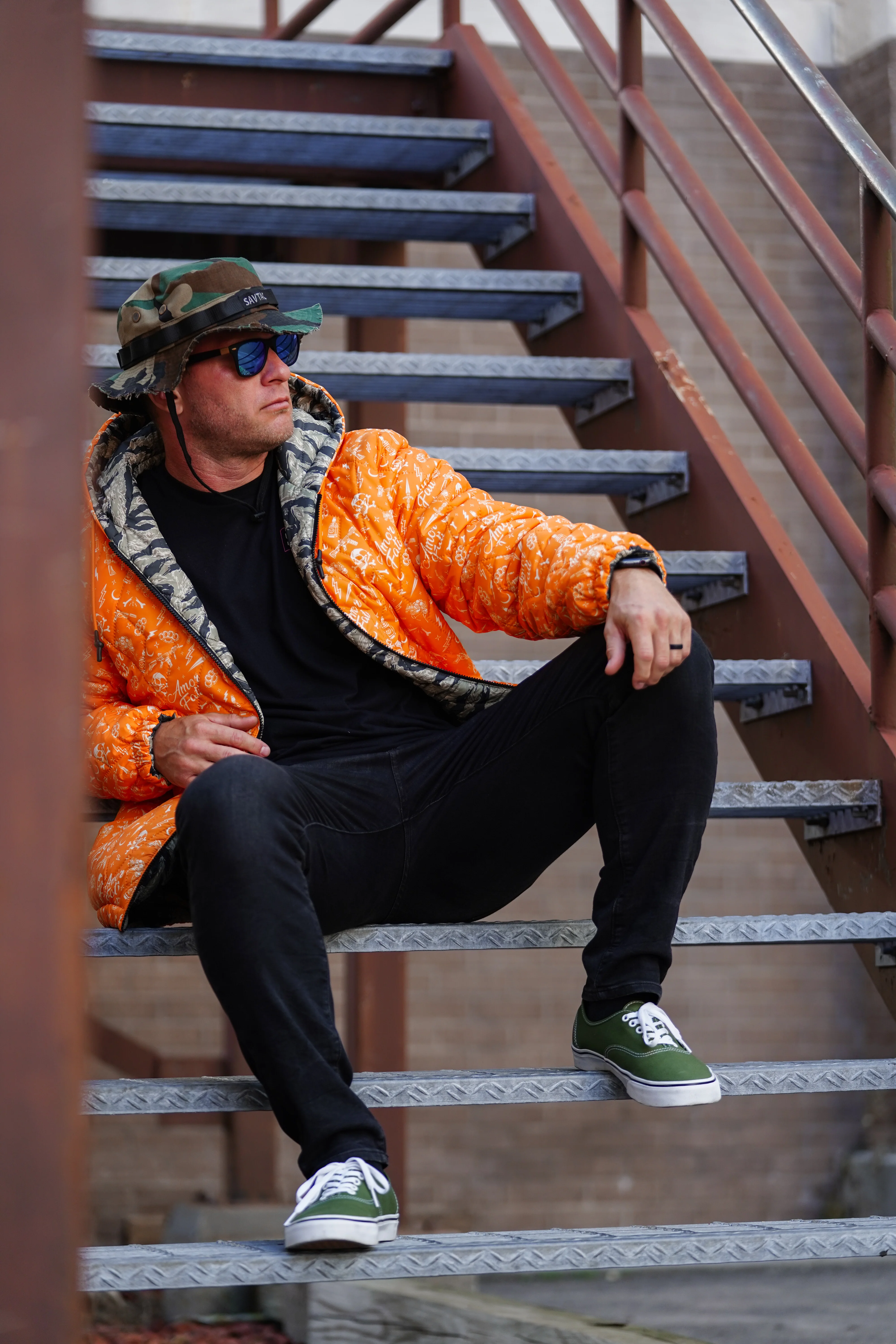 Tiger Stripe Camo Reversible Woobie Hoodie - Image 8