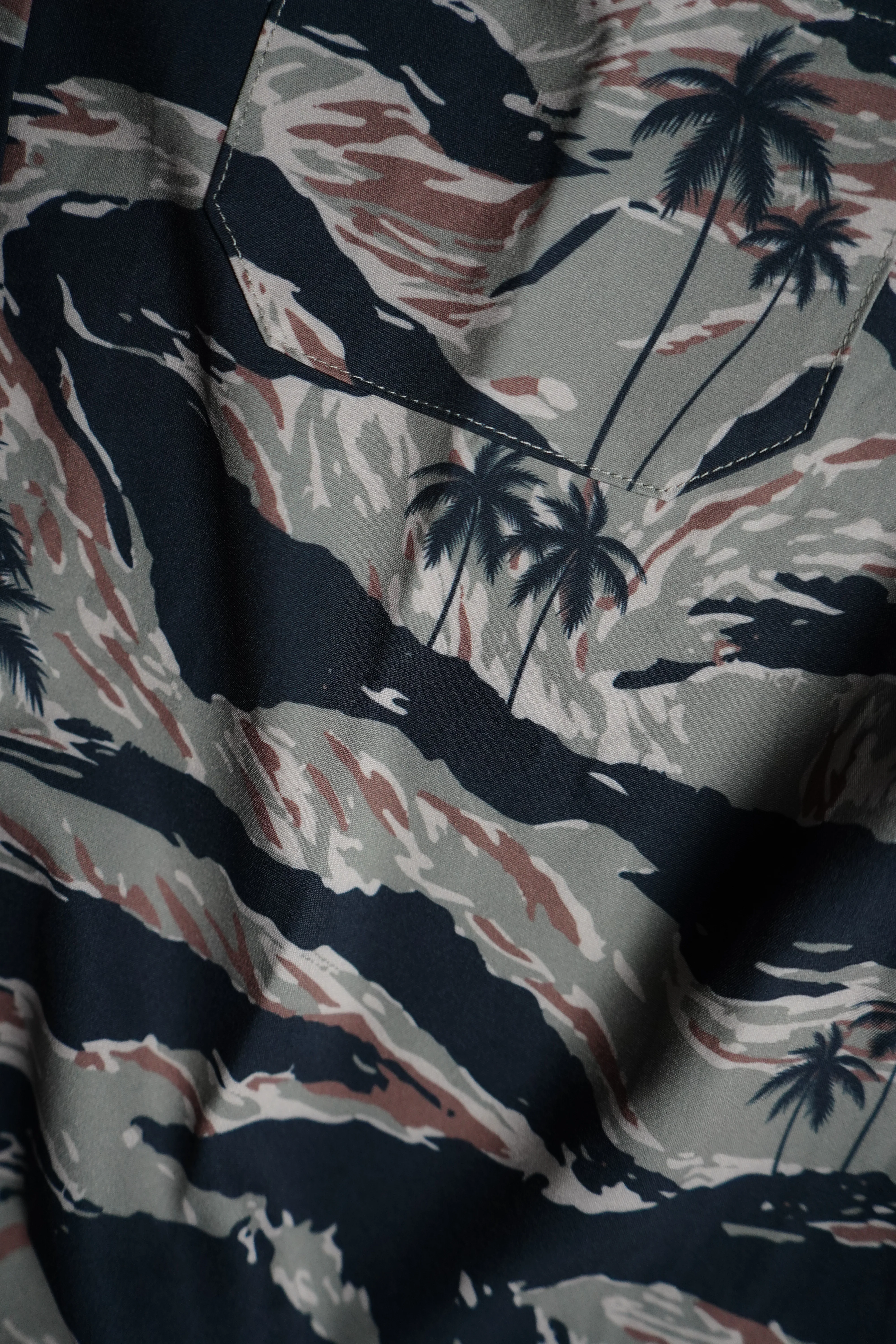 Tiger Stripe Green Button-up - Image 4