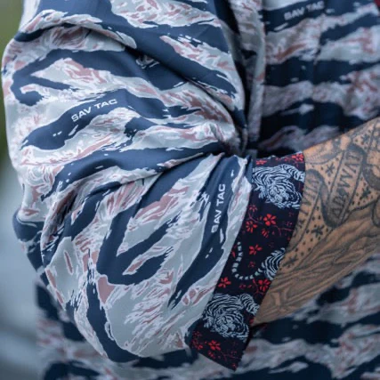 Tiger Stripe Kimono Robe - Image 3