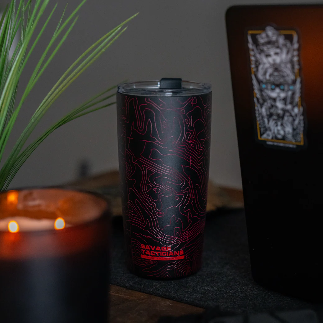 Topo 20 oz Black/Red Tumbler - Image 3