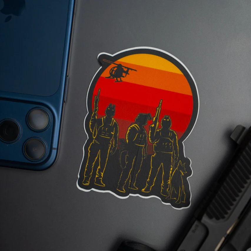 Unity Sunset Sticker - Image 3